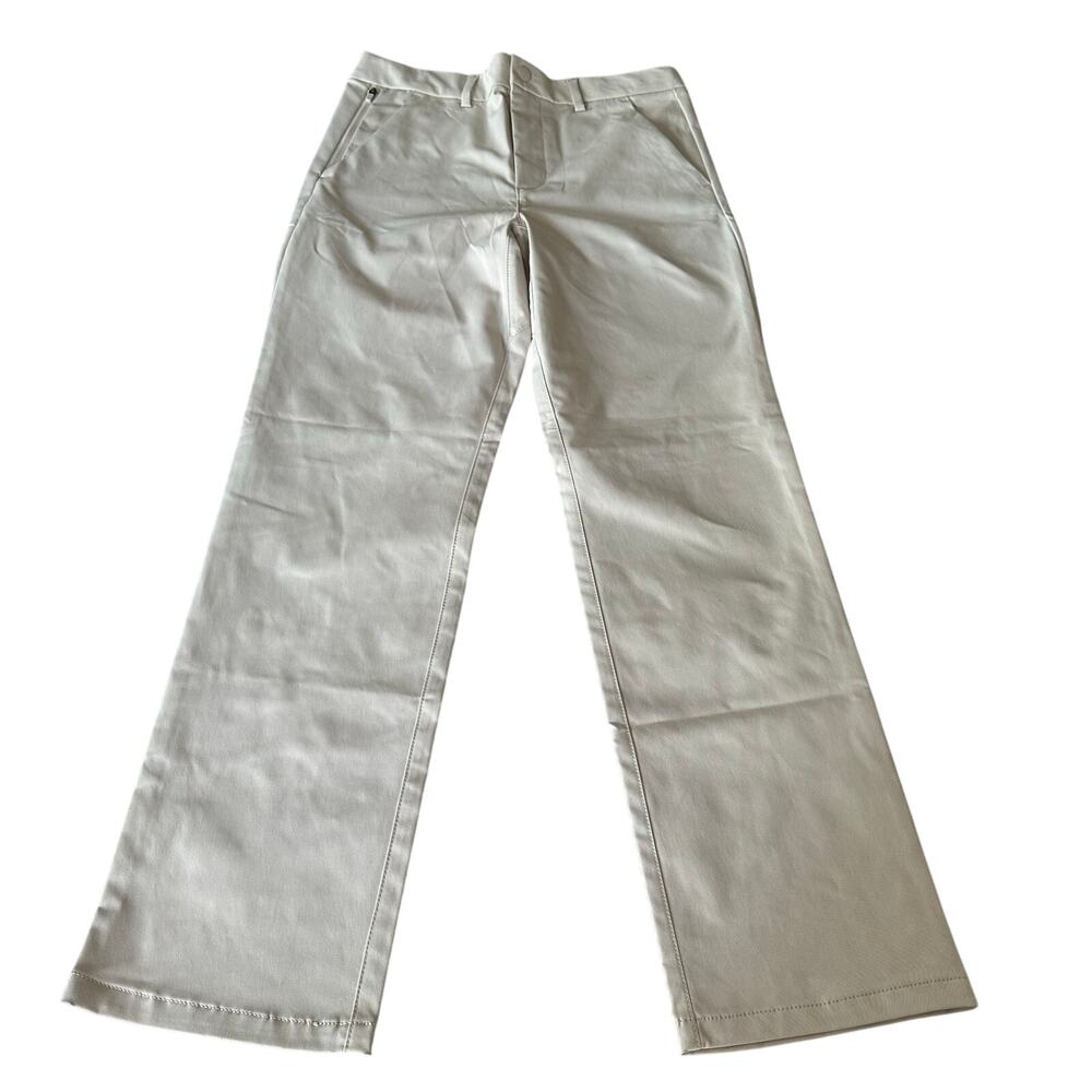 New Gap kids boys performance grey chino pants 18 regular fit casual adj waist